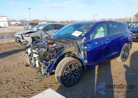 2025 Acura Rdx A-Spec Advance Package z USA, uszkodzony, nr VIN 5J8TC2H8XSL007096